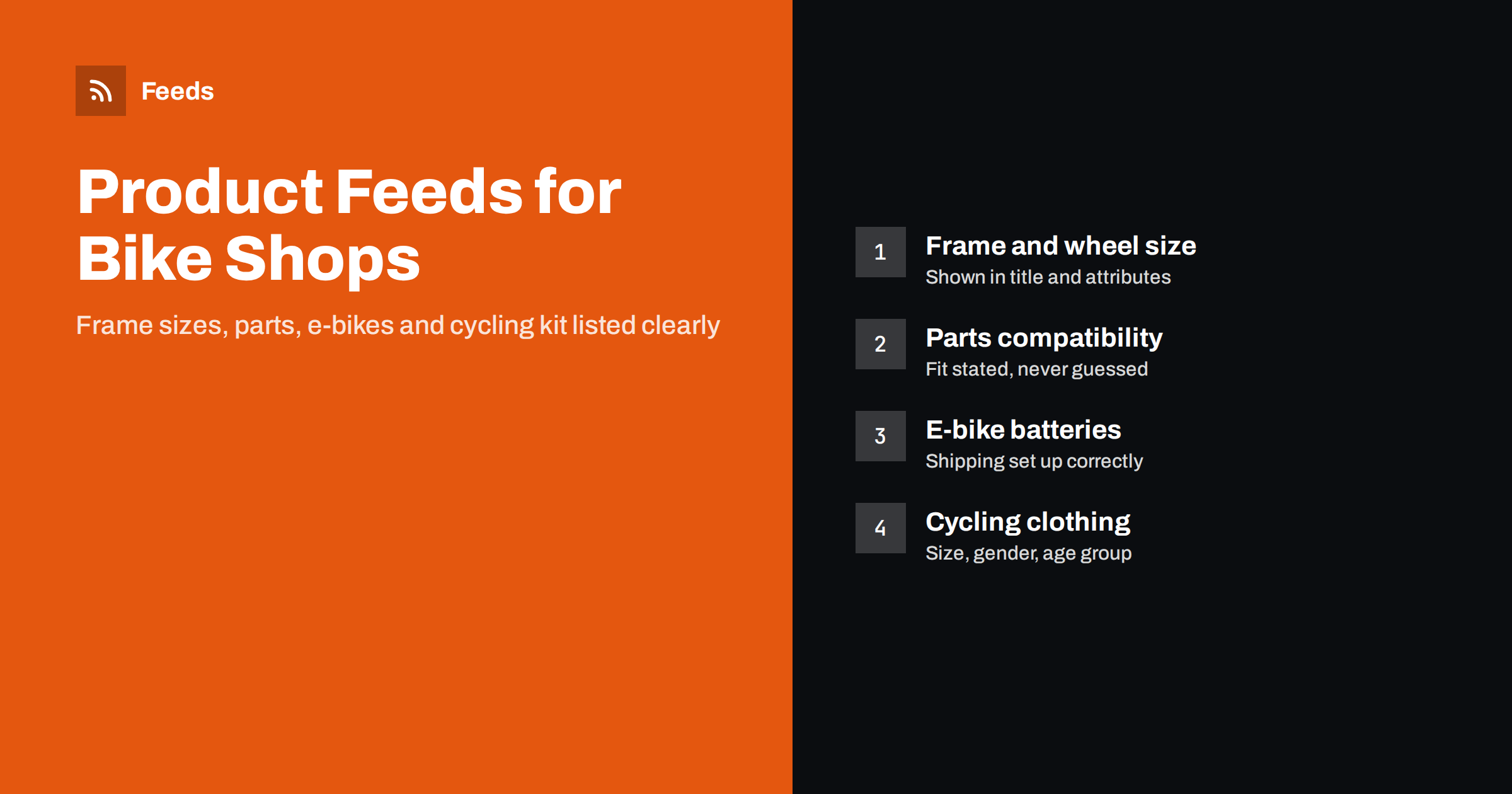 Product Feeds for Bicycle and Cycling Shops: A Guide