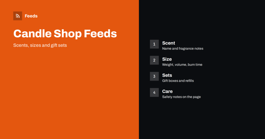 Product Feeds for Candle and Home Fragrance Stores
