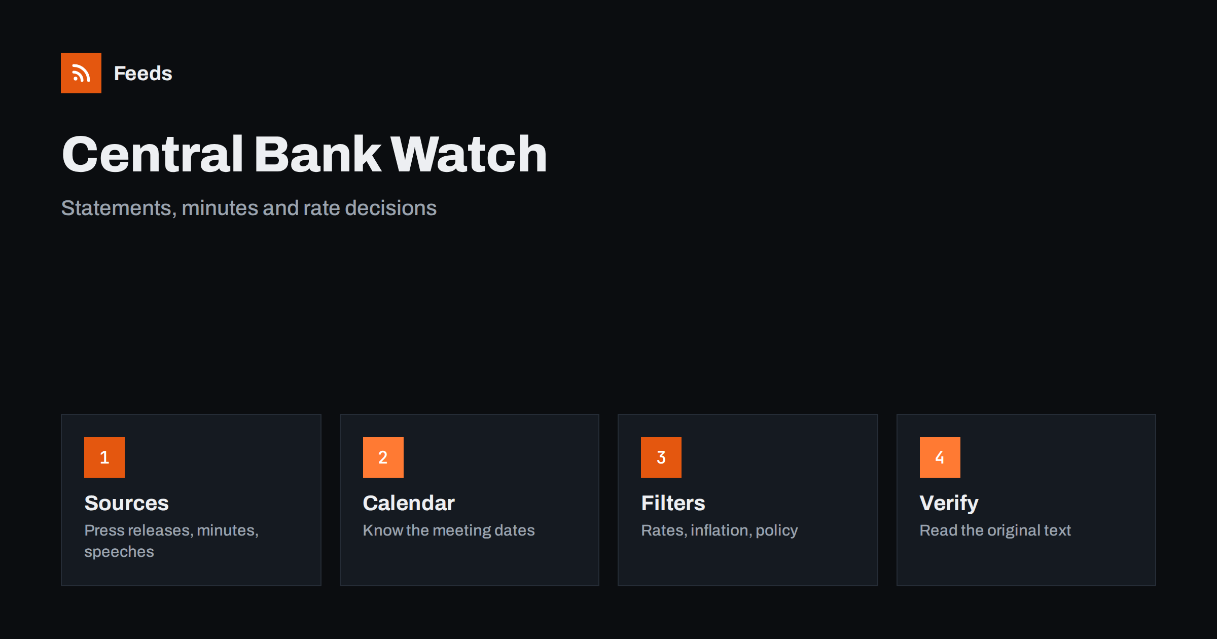 How to Follow Central Bank and Interest Rate Decisions with RSS