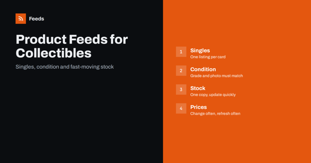 Product Feeds for Collectibles and Trading Card Stores