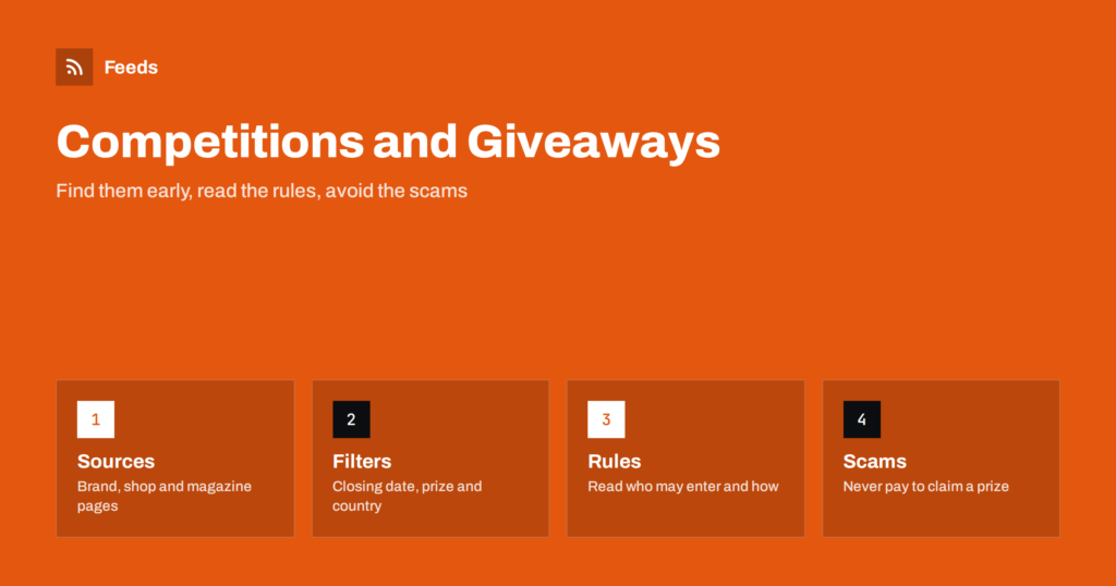 Competitions and Giveaways: Follow Them with RSS Safely