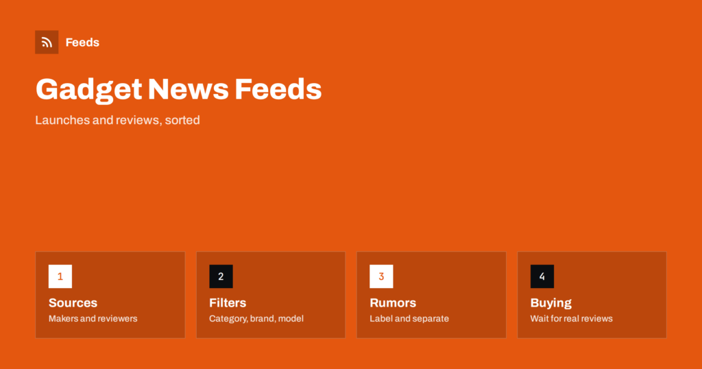How to Follow Gadget and Consumer Electronics News with RSS