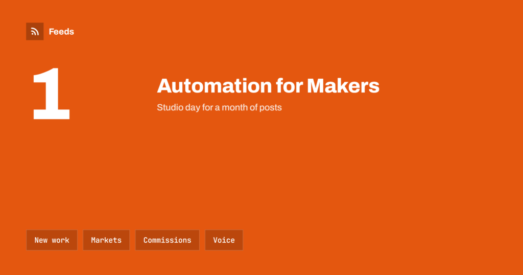 Content Automation for Artists, Craft Makers and Handmade Sellers