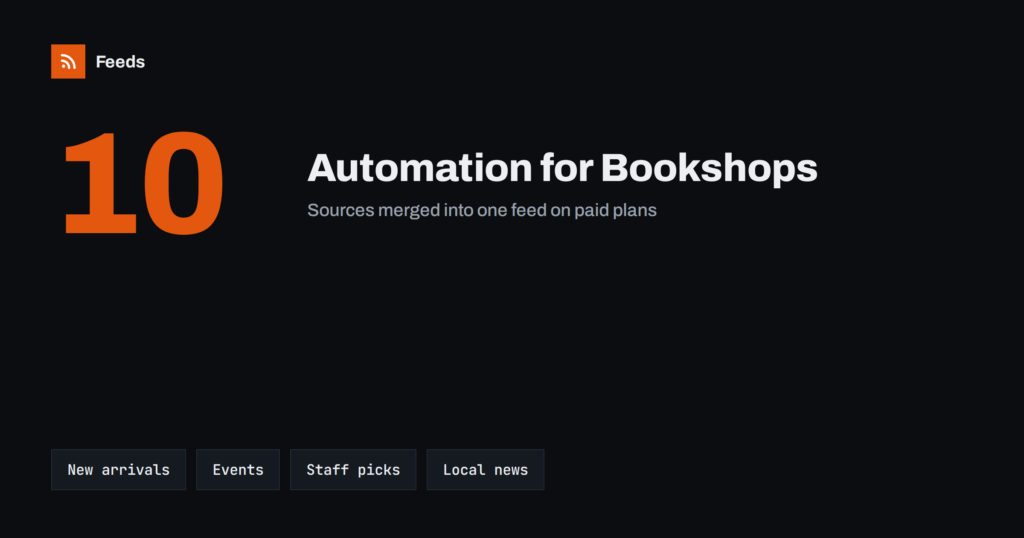 Content Automation for Bookshops and Independent Retailers