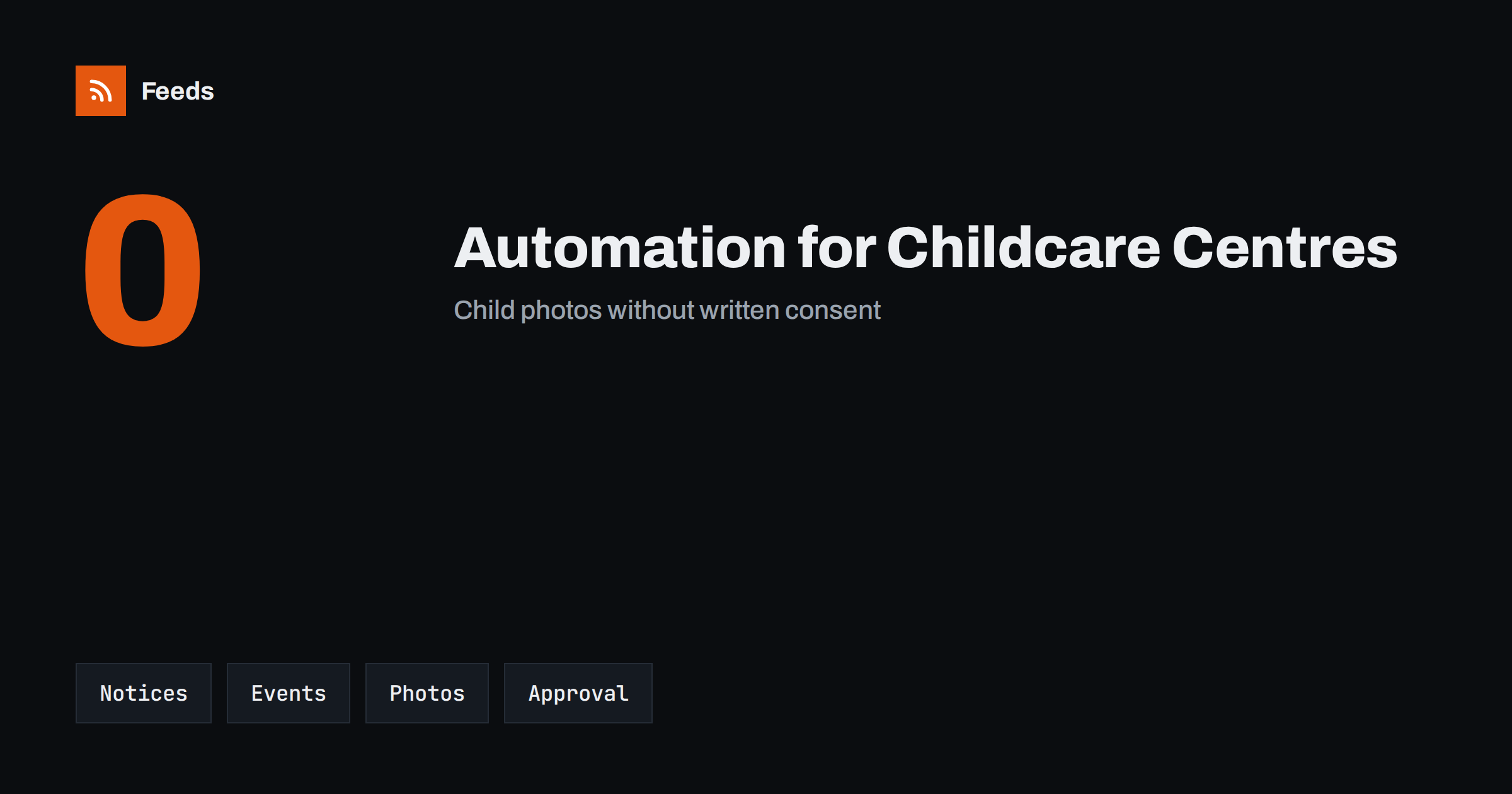 Content Automation for Childcare Centres and Kindergartens