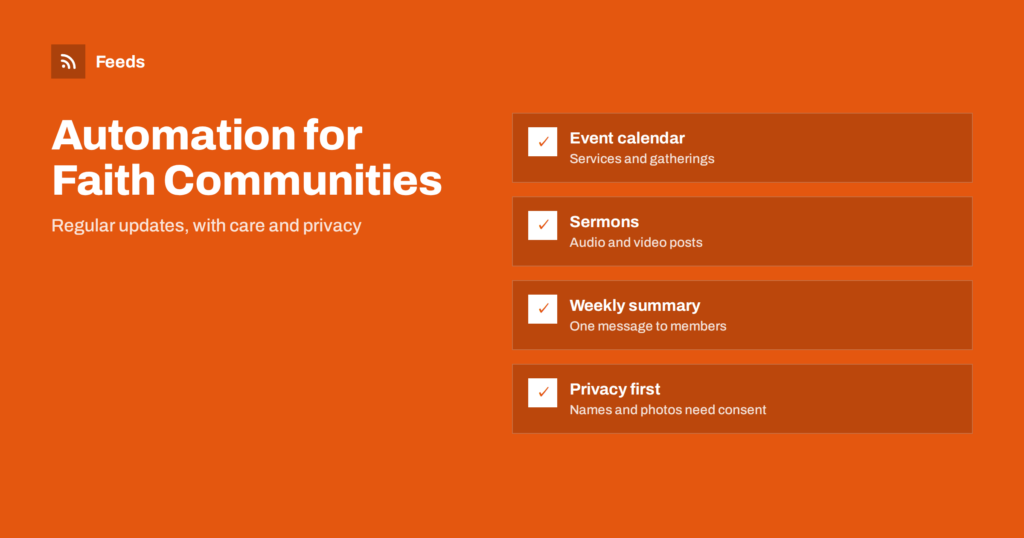 Content Automation for Churches and Faith Communities