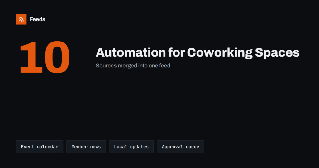 Content Automation for Coworking Spaces and Business Hubs