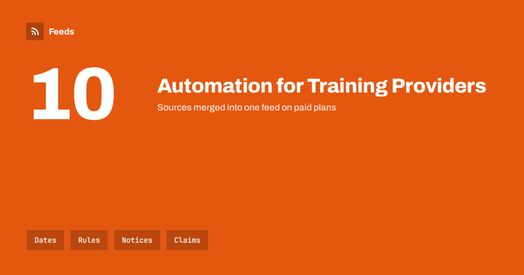 Content Automation for Driving Schools and Training Providers