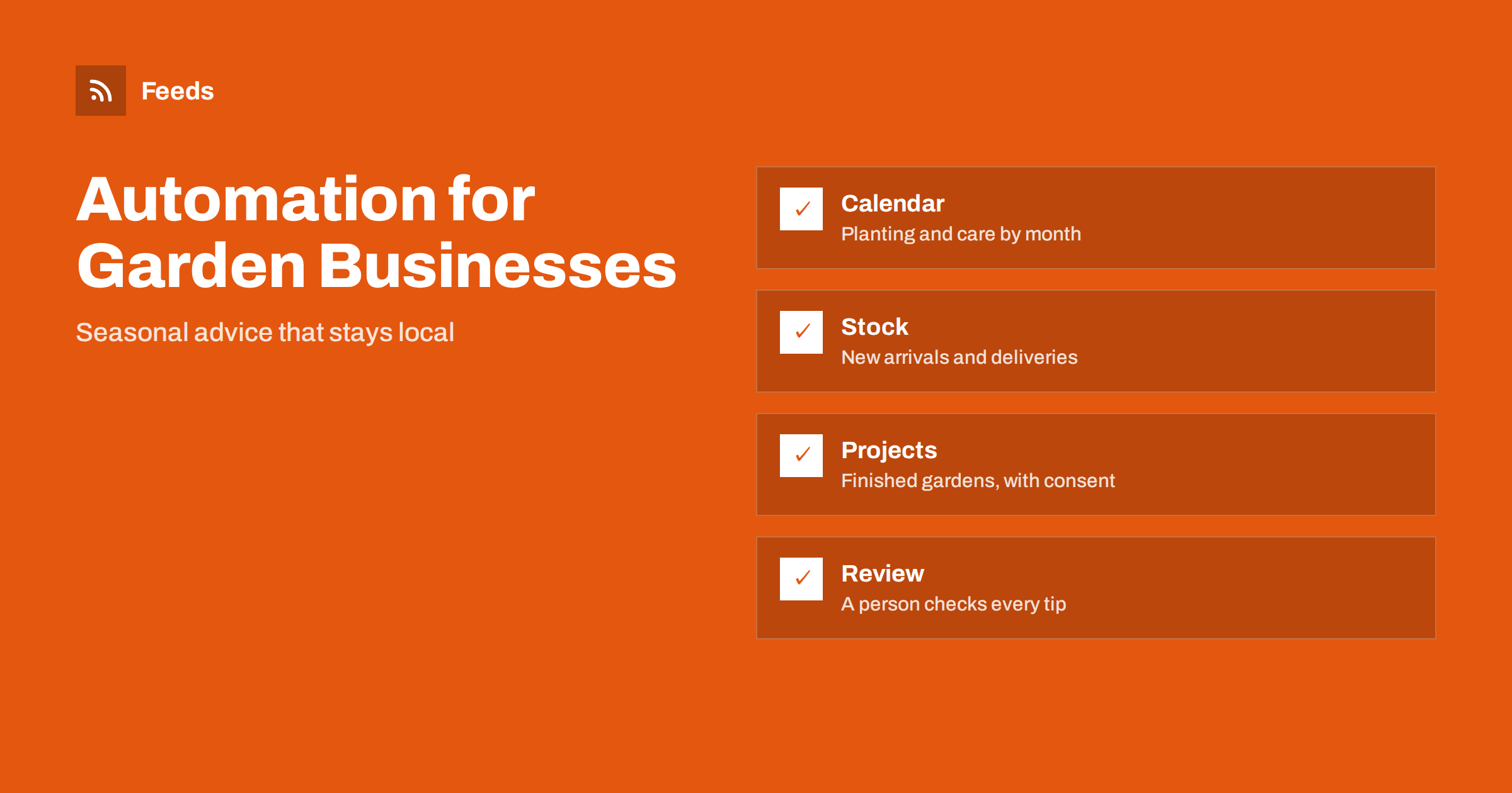 Content Automation for Garden Centres and Landscaping Companies