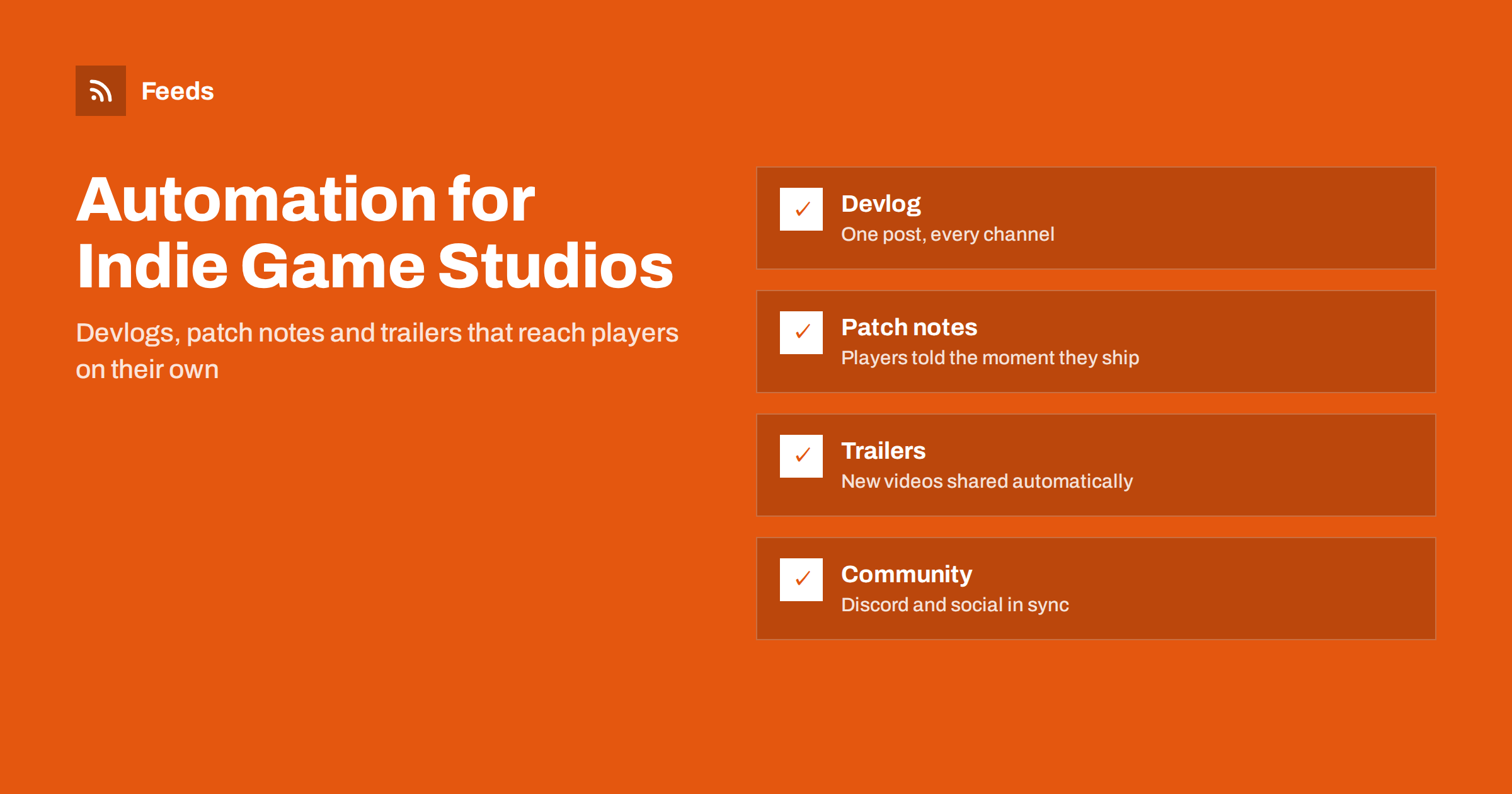 Content Automation for Indie Game Studios and Developers