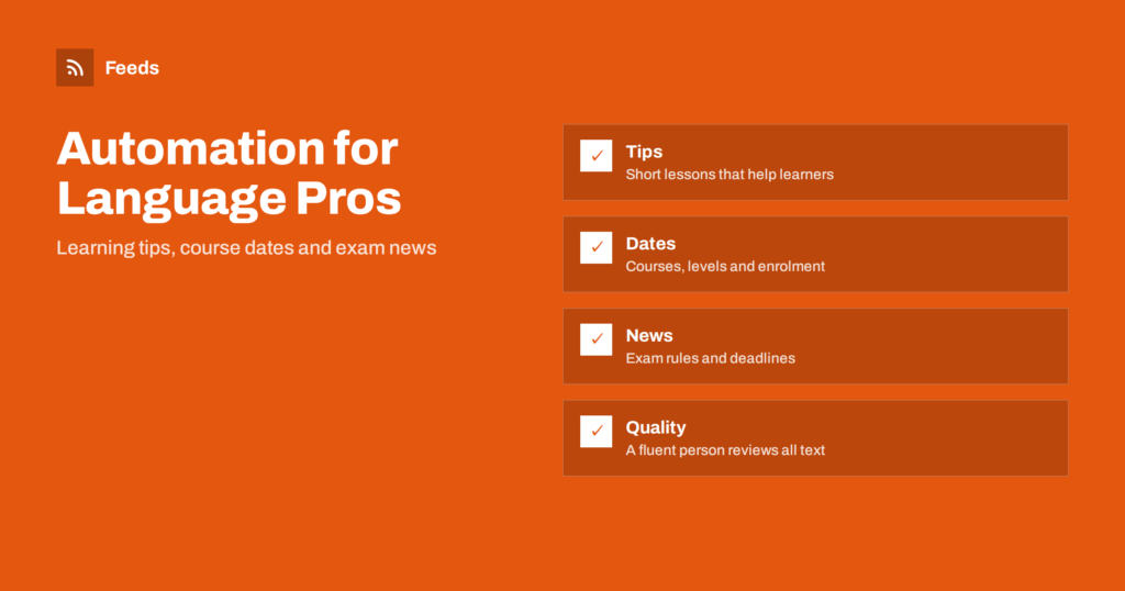Content Automation for Language Schools and Translators