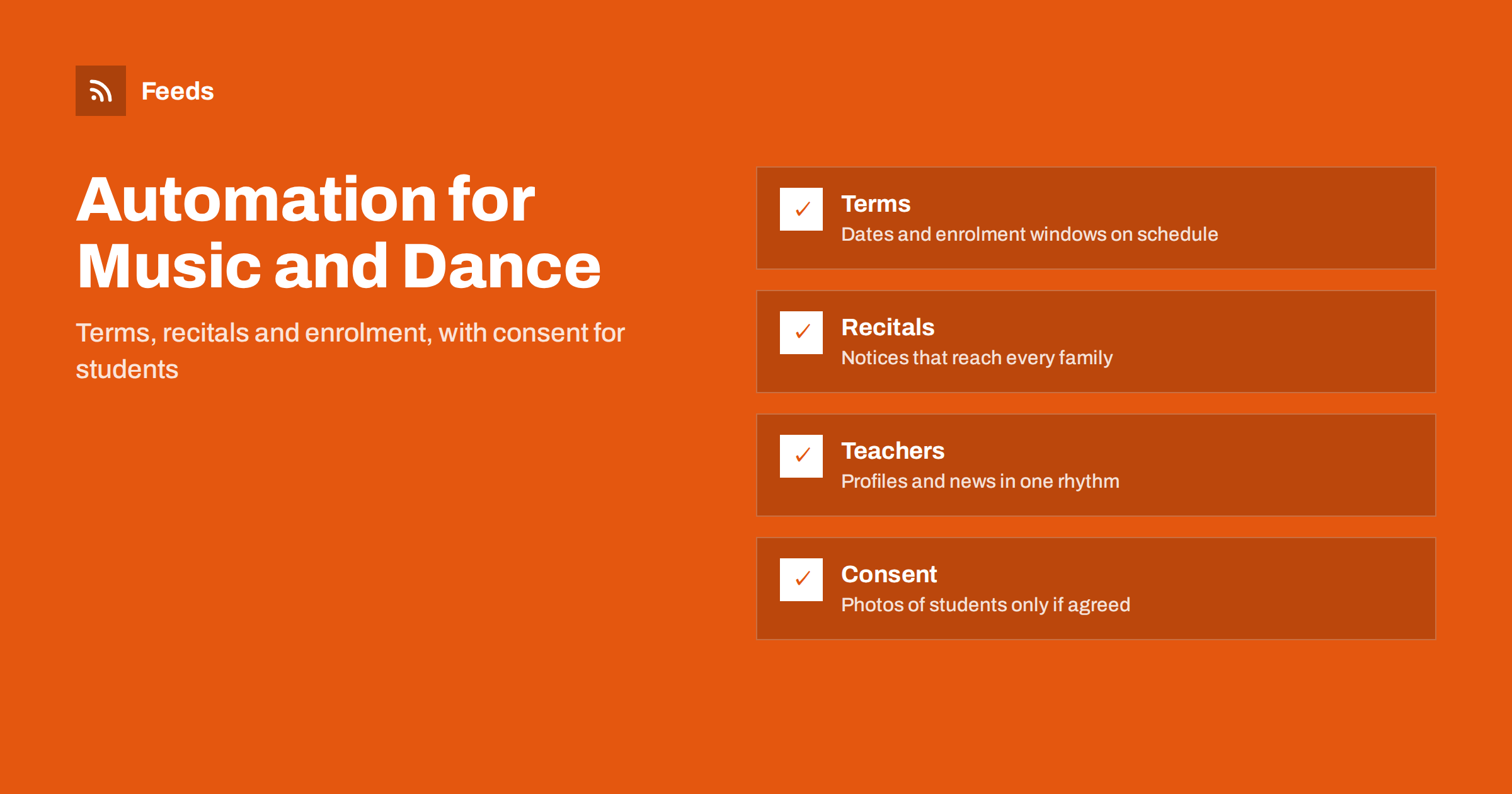 Content Automation for Music Schools and Dance Studios