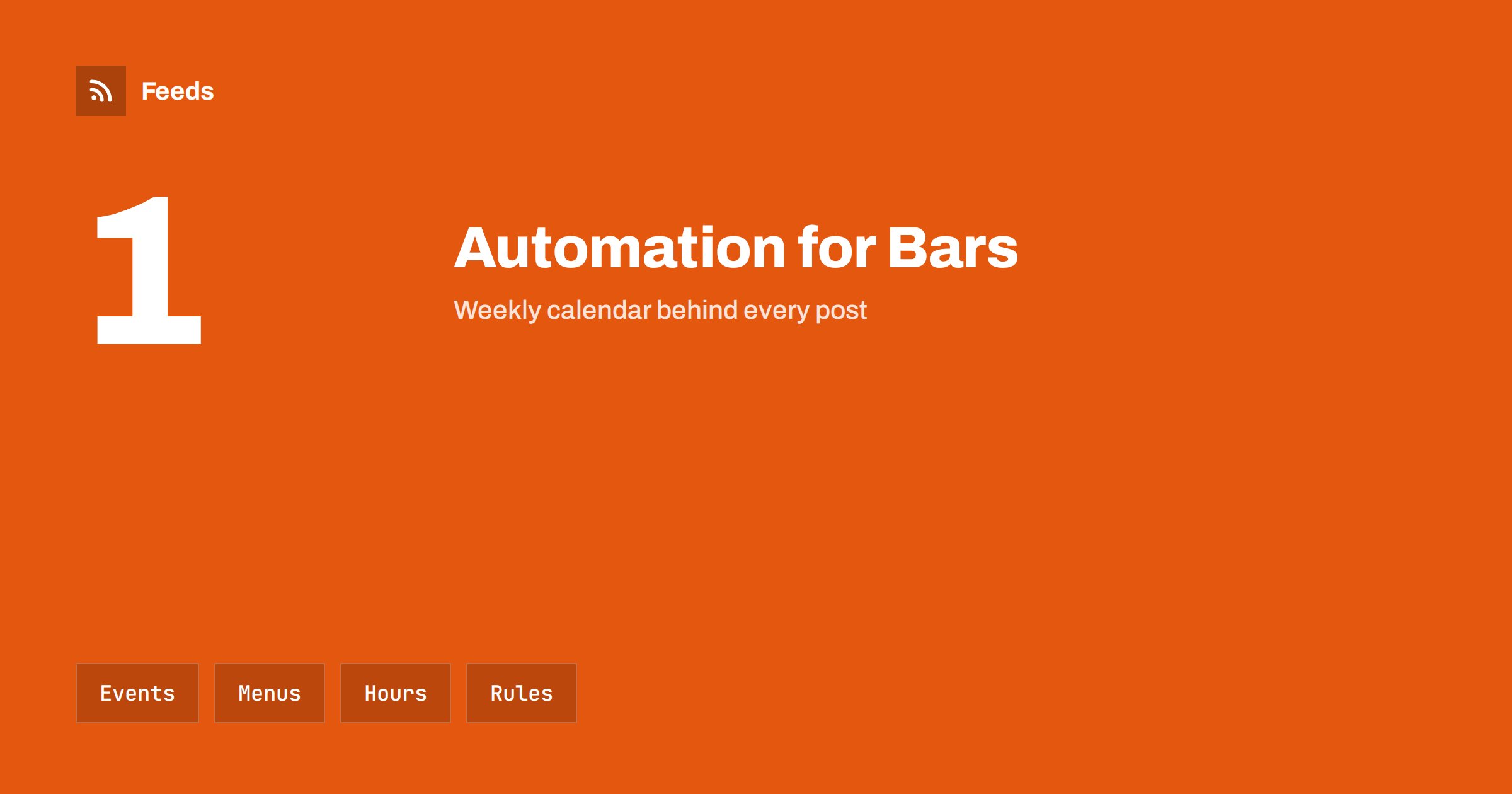Content Automation for Pubs, Bars and Nightlife Venues