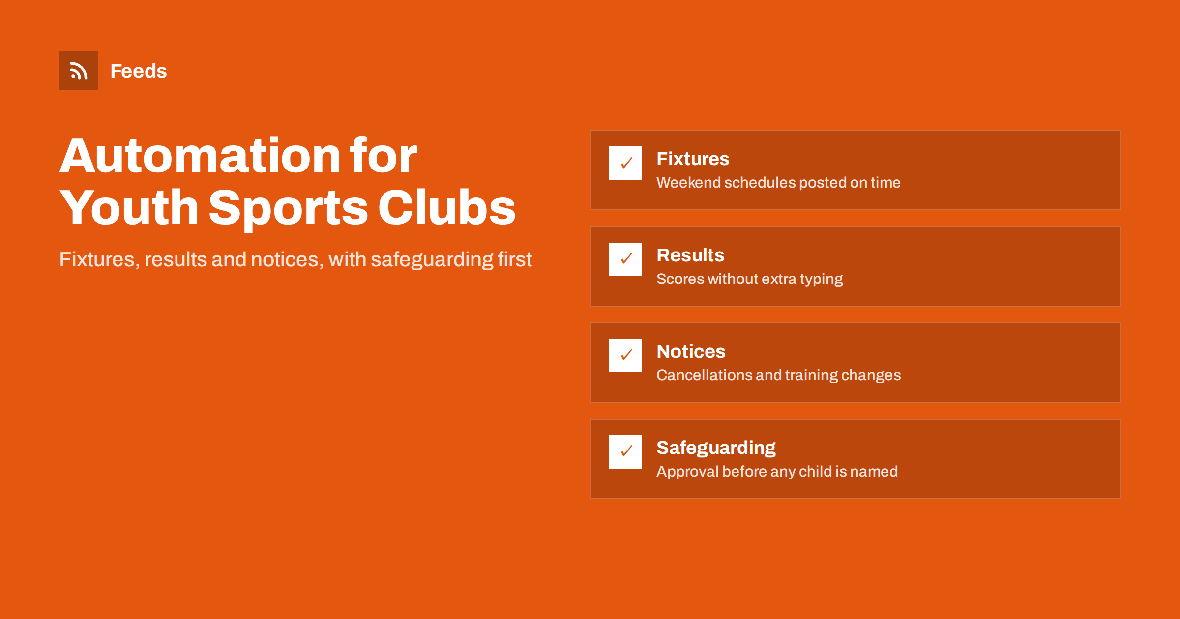 Content Automation for Youth Sports Clubs and Associations