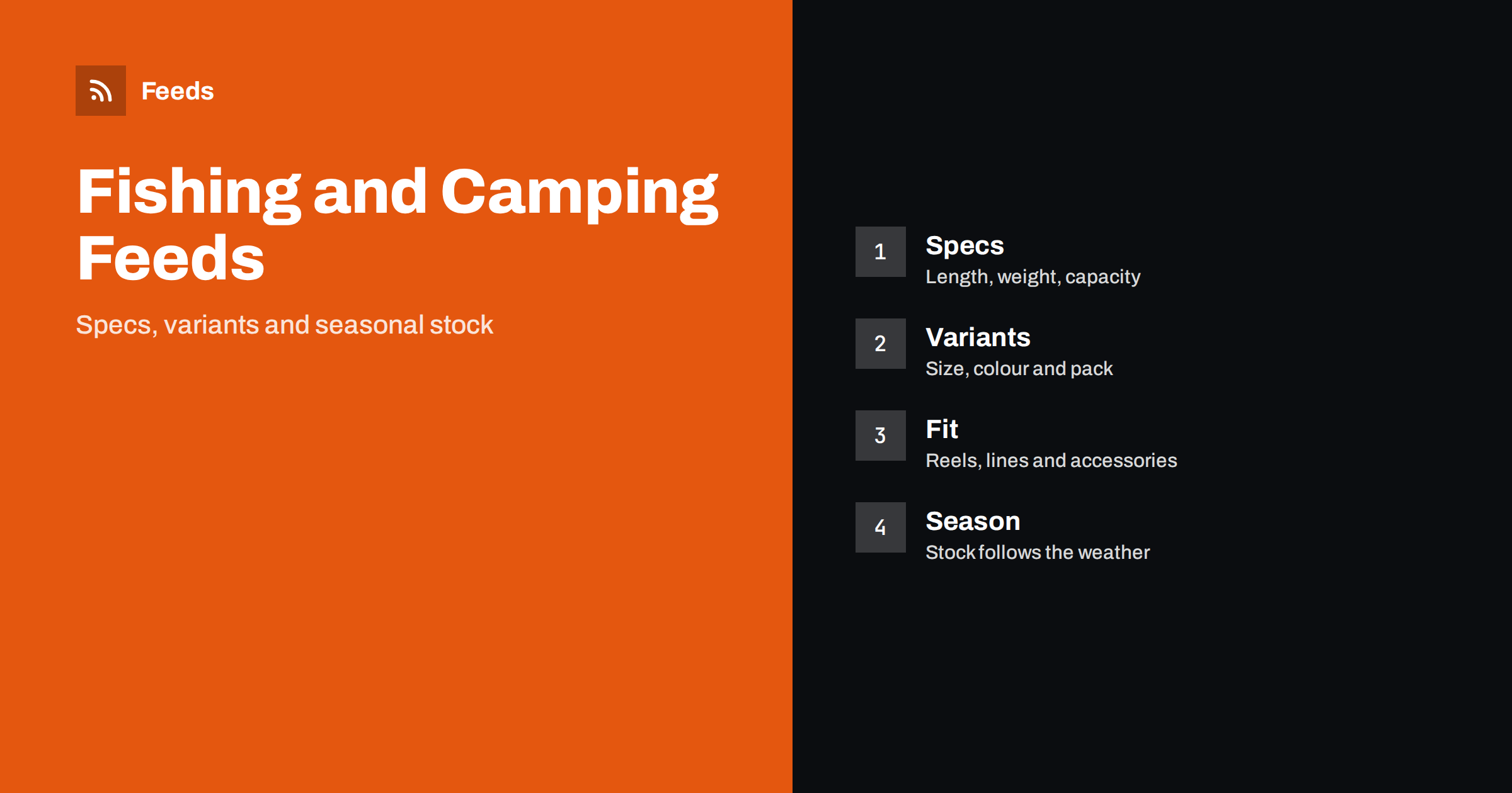 Product Feeds for Fishing and Camping Gear Stores: A Guide