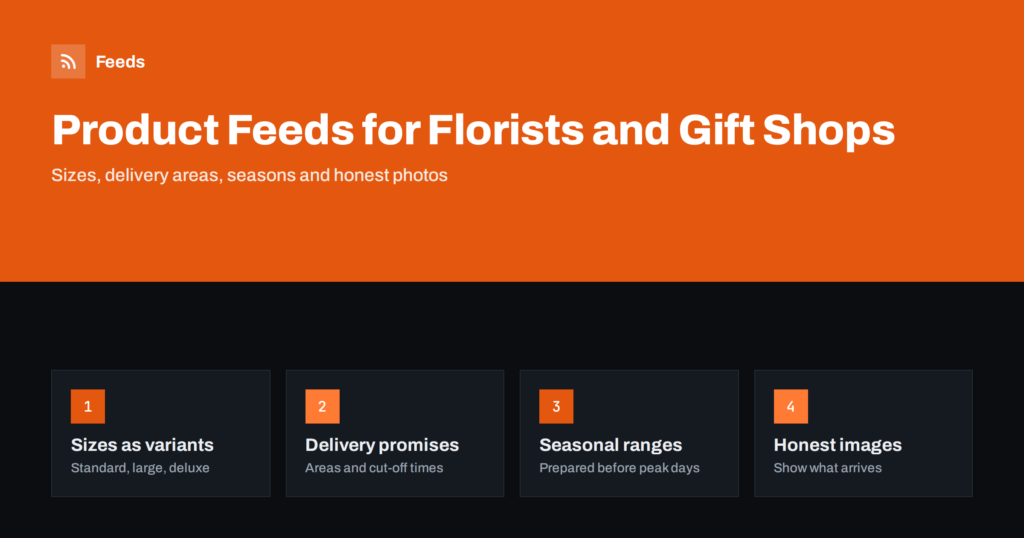Product Feeds for Flower and Gift Shops: What to Include