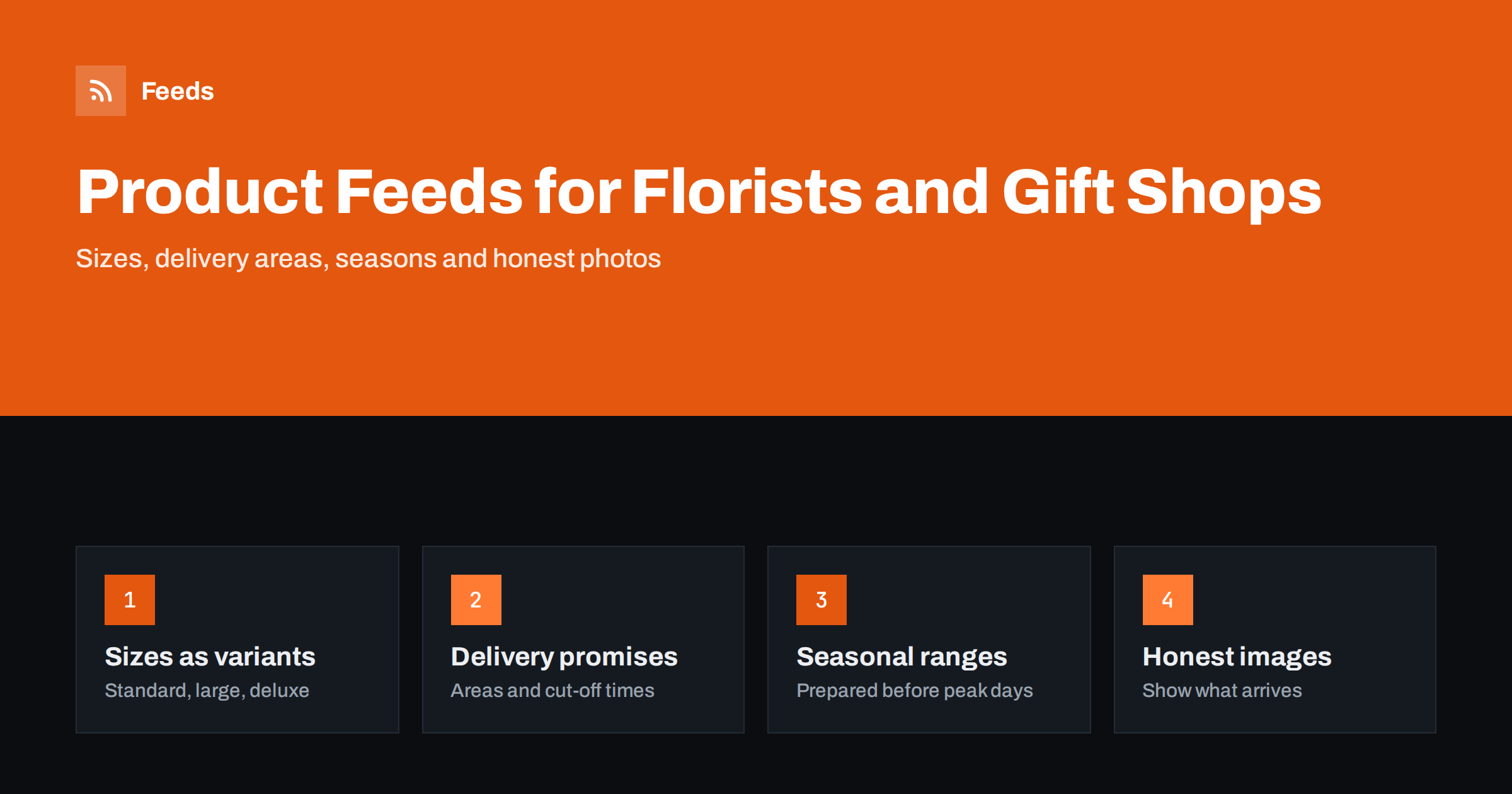 Product Feeds for Flower and Gift Shops: What to Include