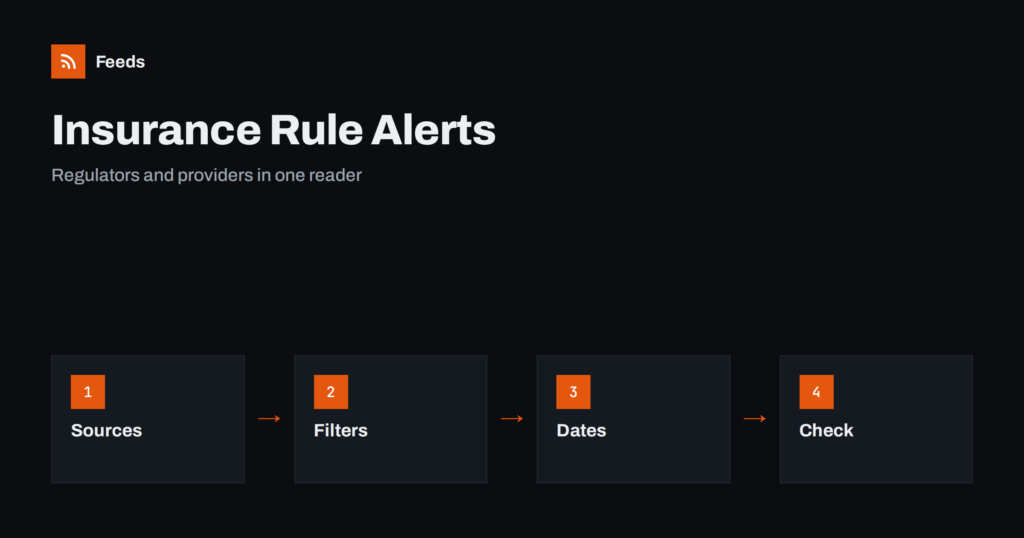 How to Follow Insurance and Pension Rule Changes with RSS
