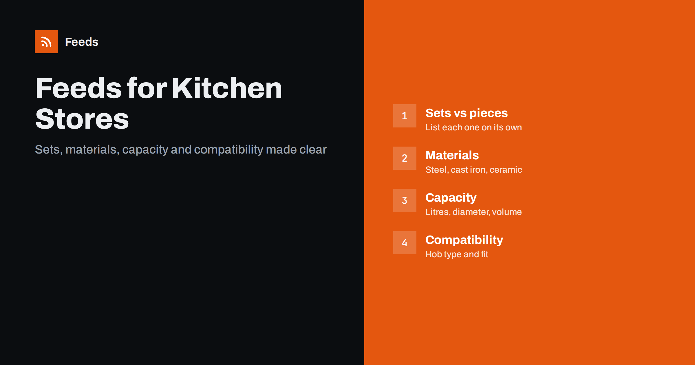 Product Feeds for Kitchen and Cookware Stores: A Guide