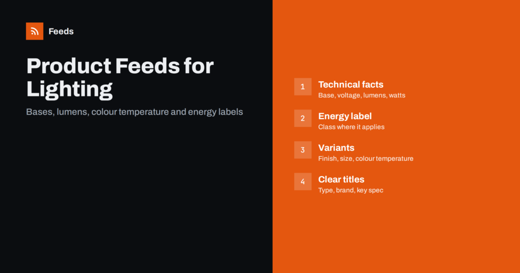 Product Feeds for Lighting and Lamp Stores: A Guide