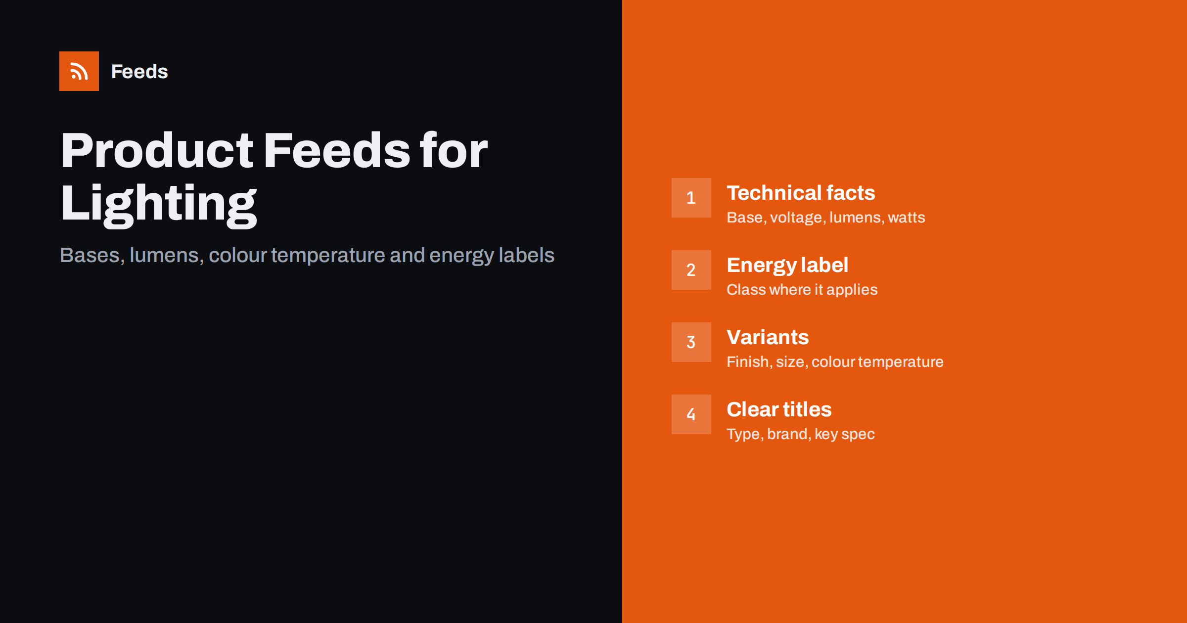 Product Feeds for Lighting and Lamp Stores: A Guide