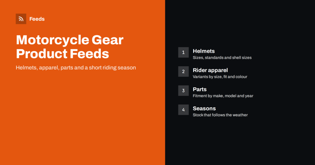 Product Feeds for Motorcycle and Powersports Gear Stores