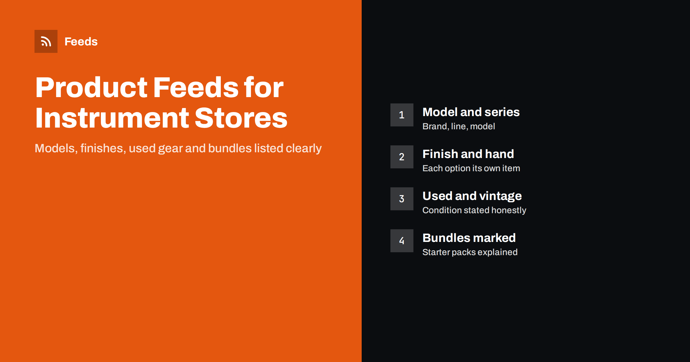 Product Feeds for Musical Instrument Stores: A Guide