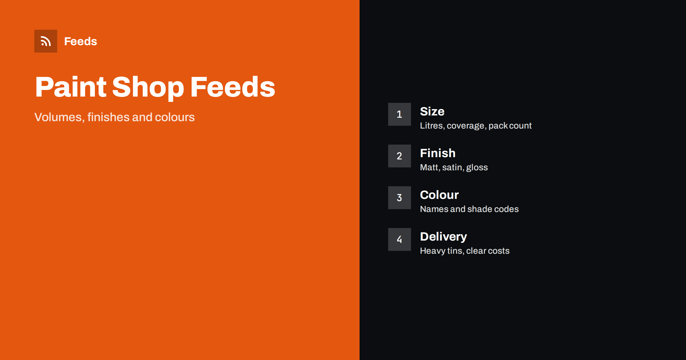 Product Feeds for Paint and Decorating Supplies Stores