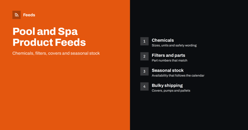 Pool, Spa and Hot Tub Supplies: Building a Product Feed