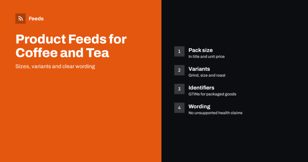 Product Feeds for Coffee and Tea Stores: A Guide