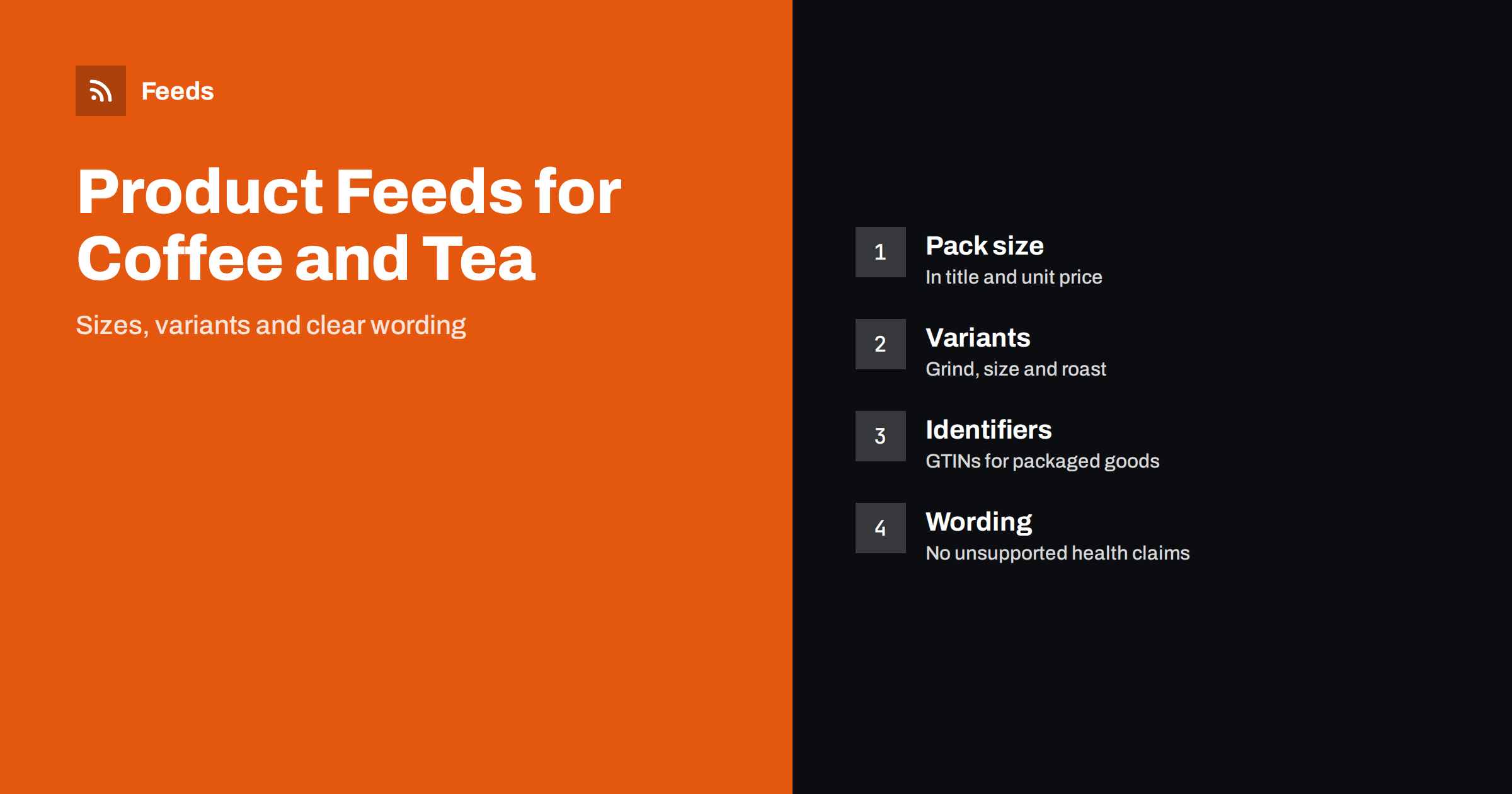 Product Feeds for Coffee and Tea Stores: A Guide