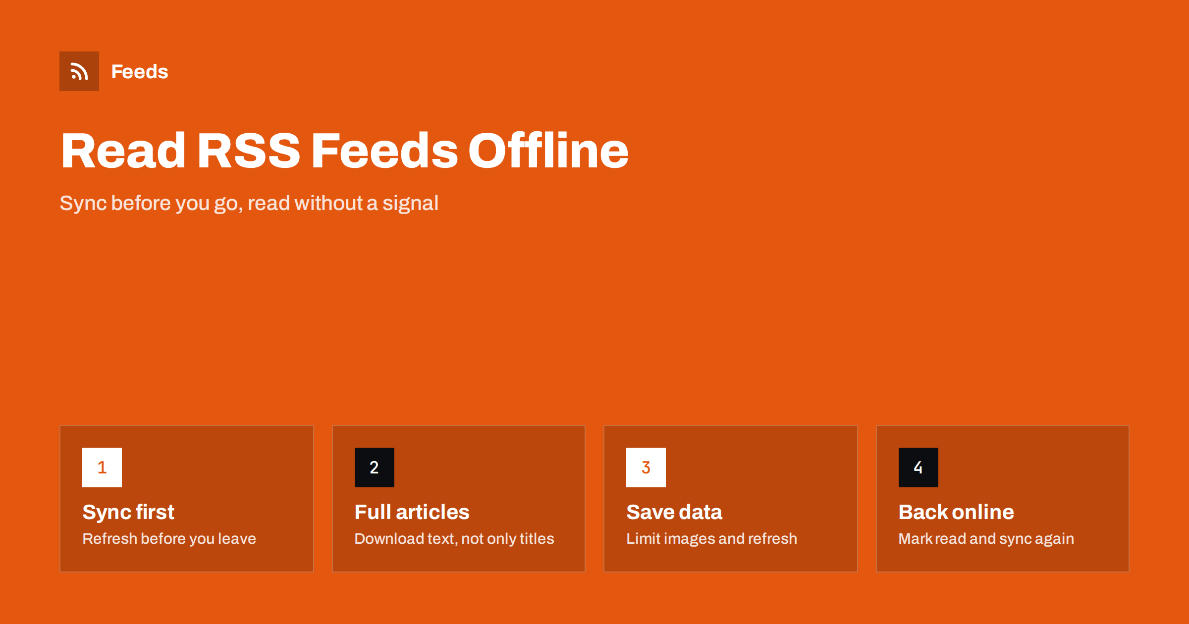 Reading RSS Feeds Offline and While Travelling