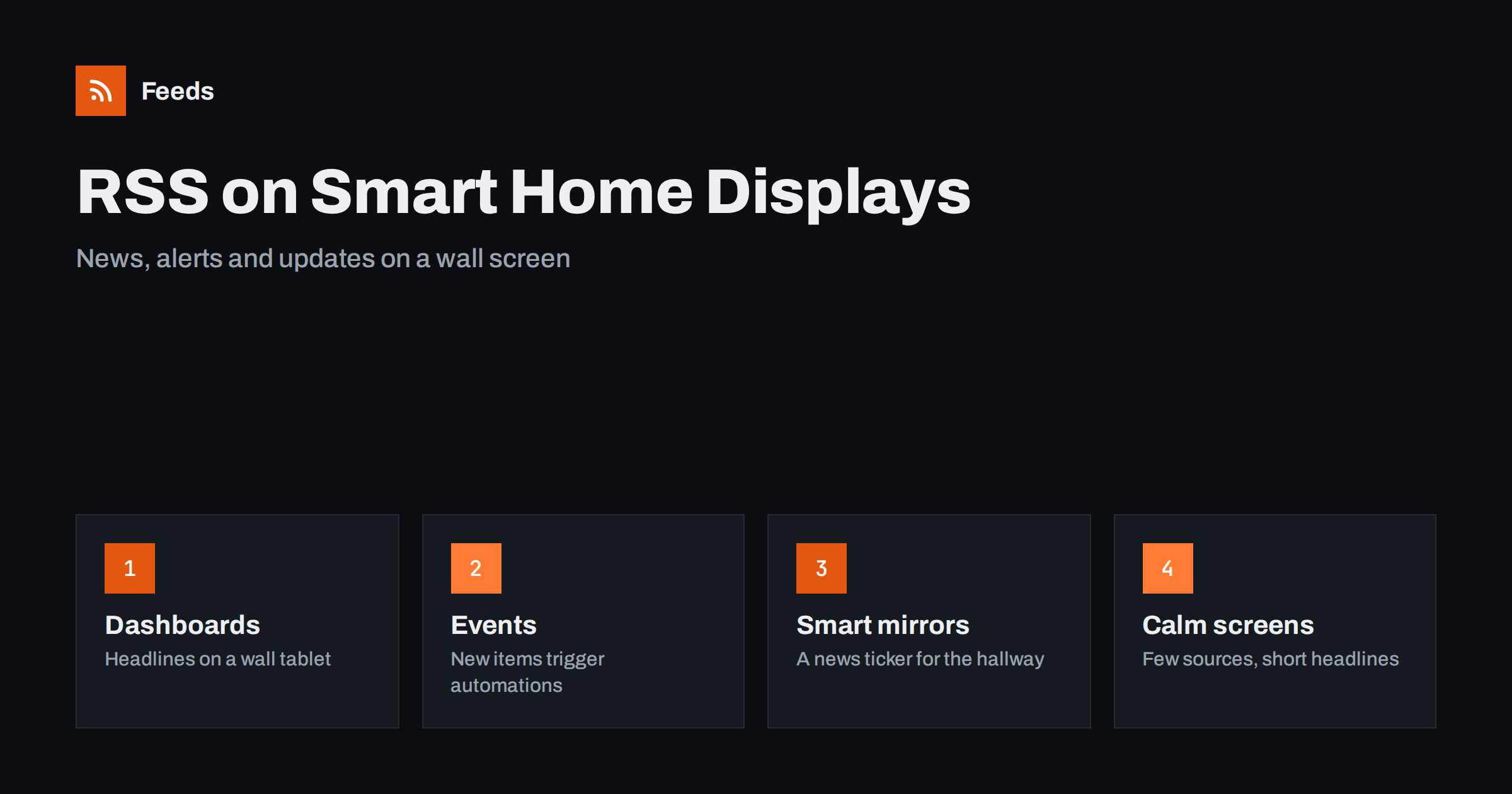 RSS Feeds in Home Assistant and Smart Displays