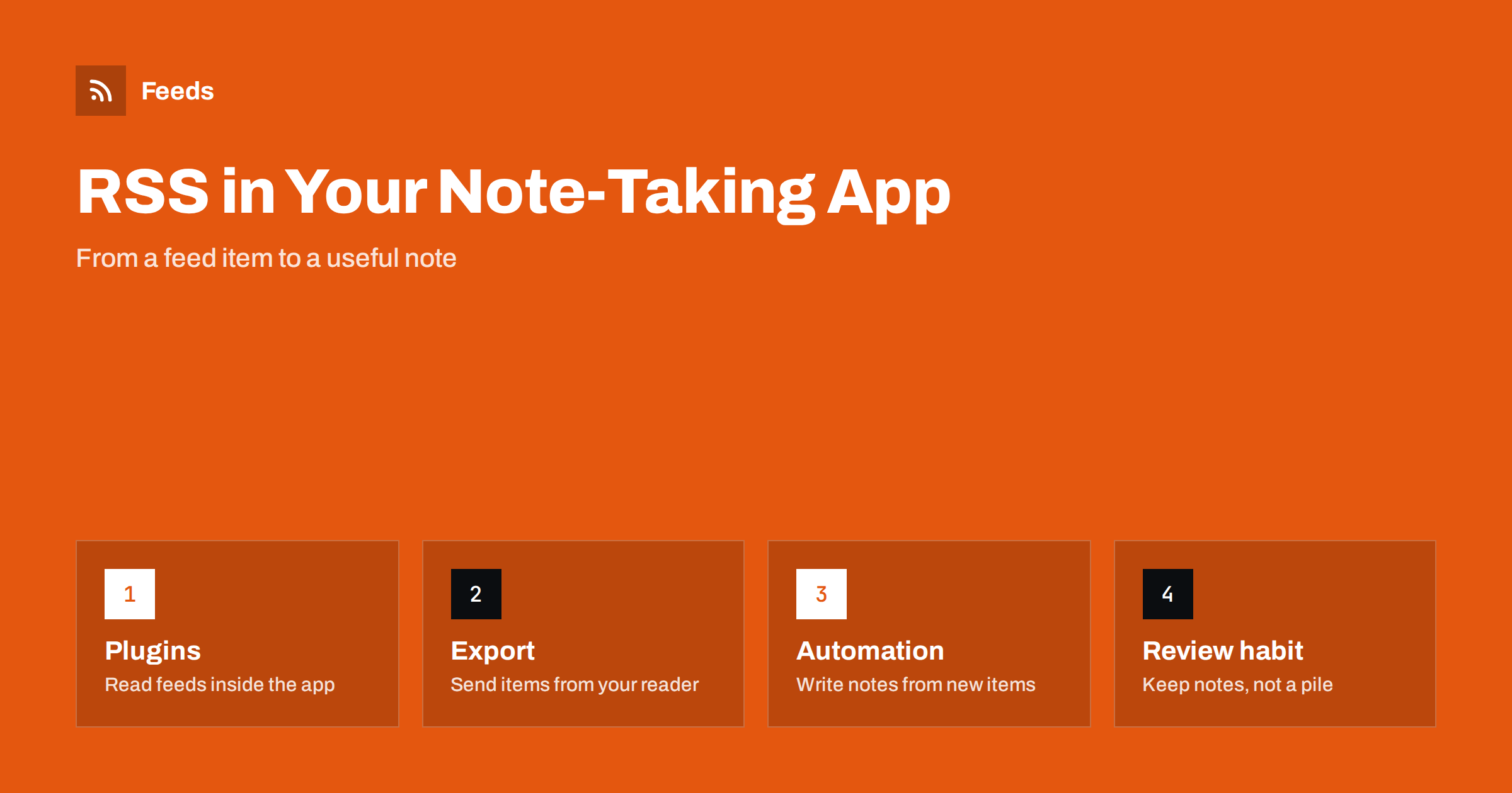 RSS Feeds in Obsidian and Other Note-Taking Apps