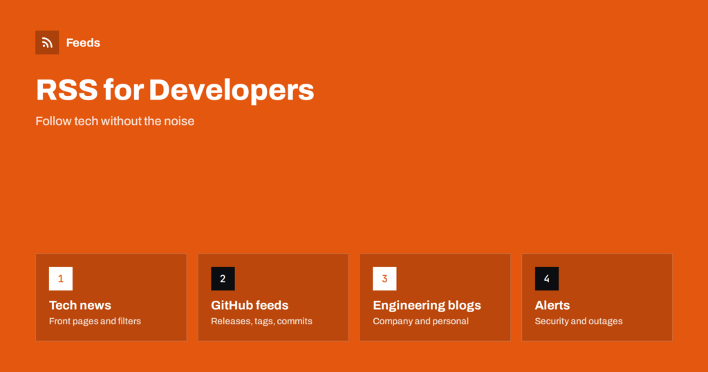 RSS for Developers: Hacker News, GitHub and Engineering Blogs