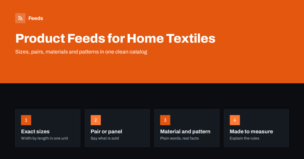 Product Feeds for Rugs, Curtains and Home Textiles