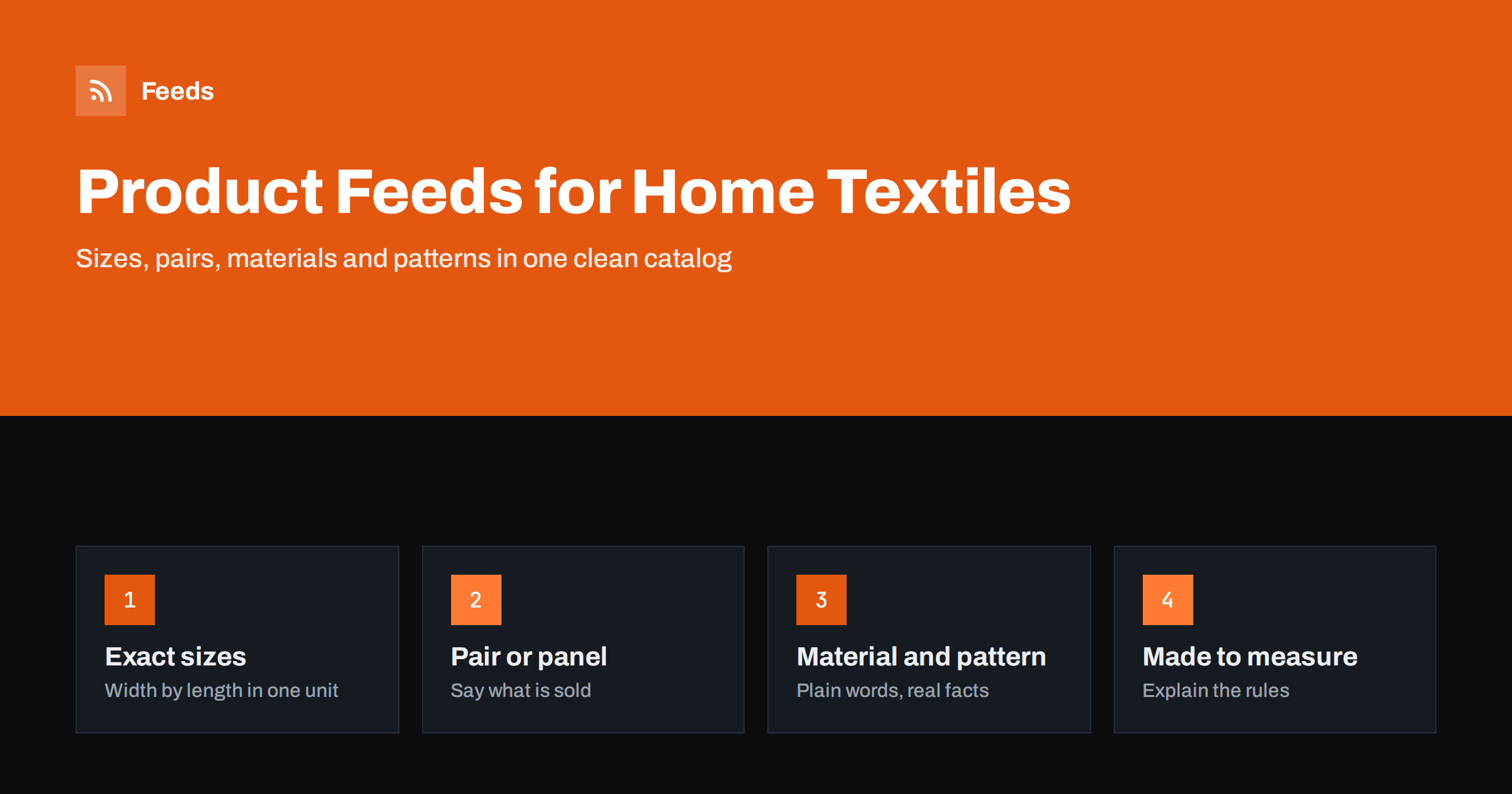 Product Feeds for Rugs, Curtains and Home Textiles