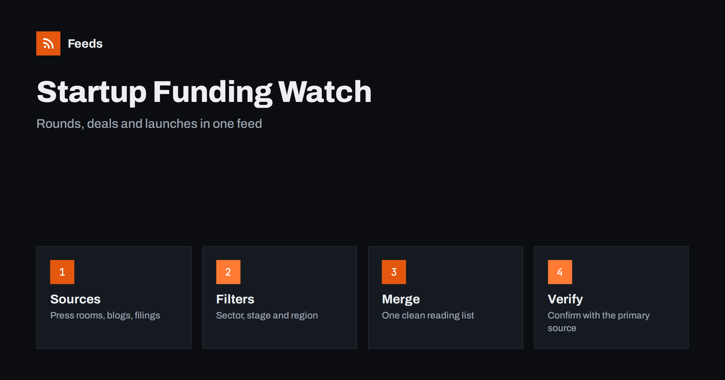 How to Follow Startup Funding and Acquisition News with RSS