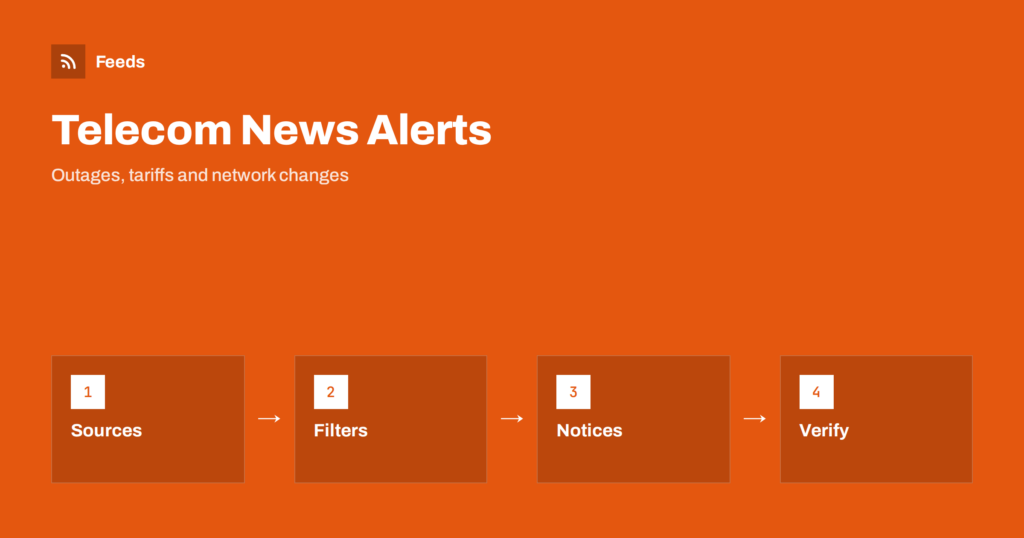 How to Follow Telecom, Mobile and Internet Service News with RSS