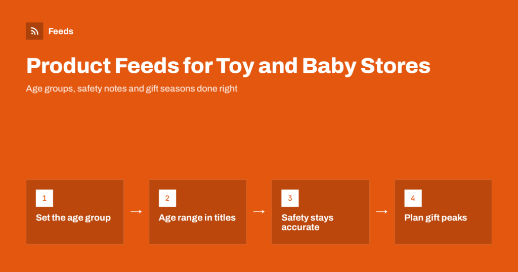 Product Feeds for Toy and Baby Stores: Age Groups and Safety