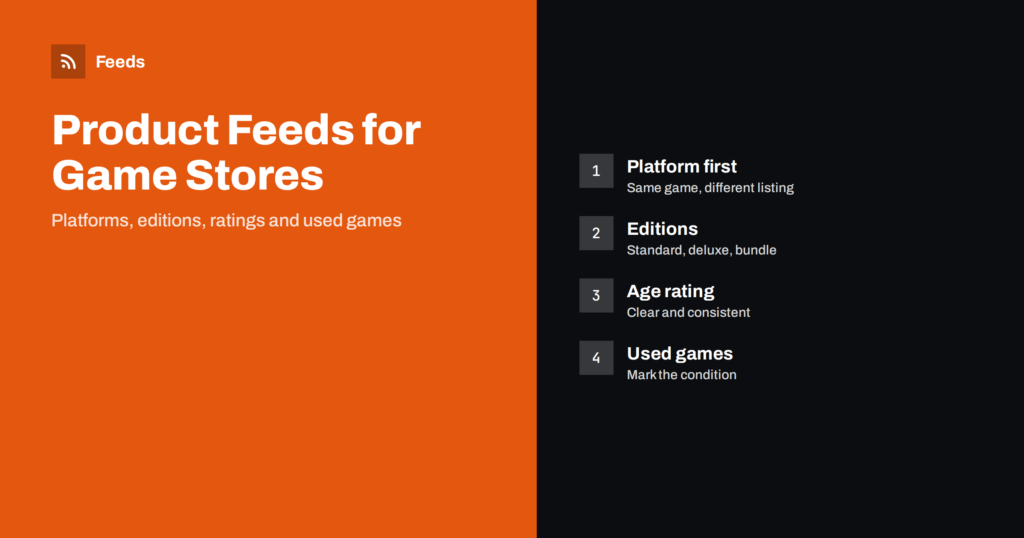 Product Feeds for Video Game and Console Stores: A Guide