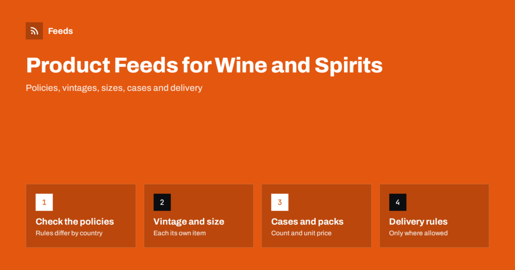 Product Feeds for Wine, Beer and Spirits Stores: A Guide